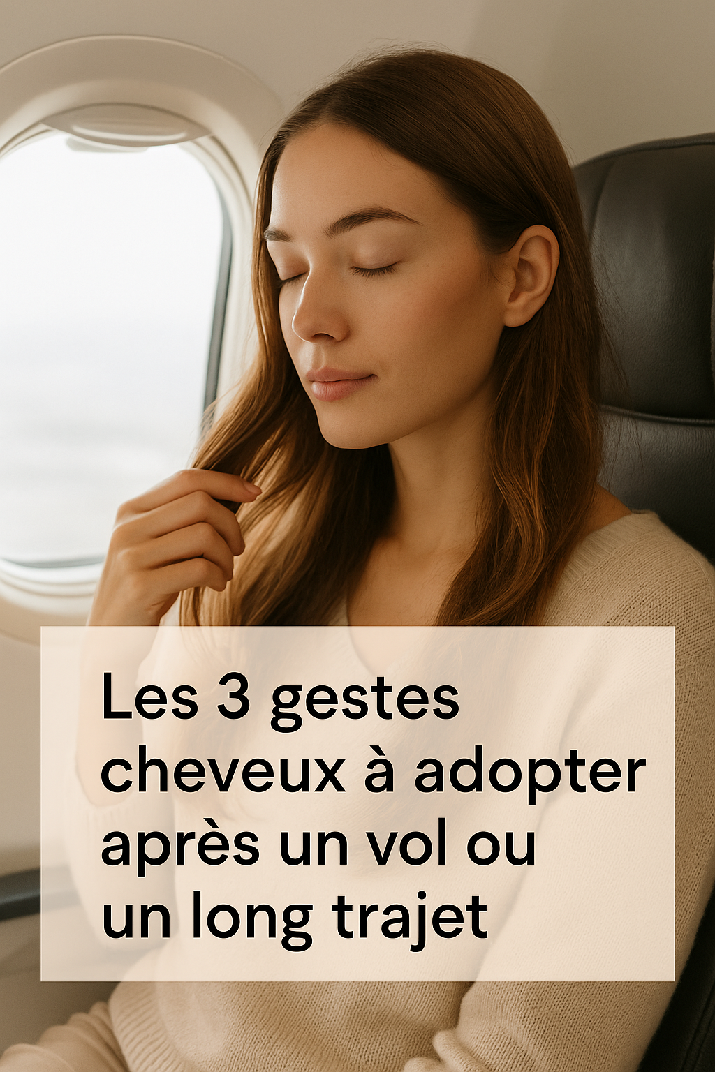 Les 3 gestes cheveux à adopter après un vol ou un long trajet
