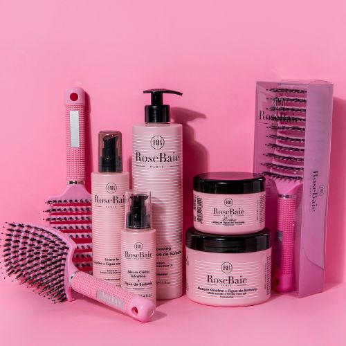 Brosse démêlante en poils de sanglier & picots massants – brillance naturelle & anti-casse