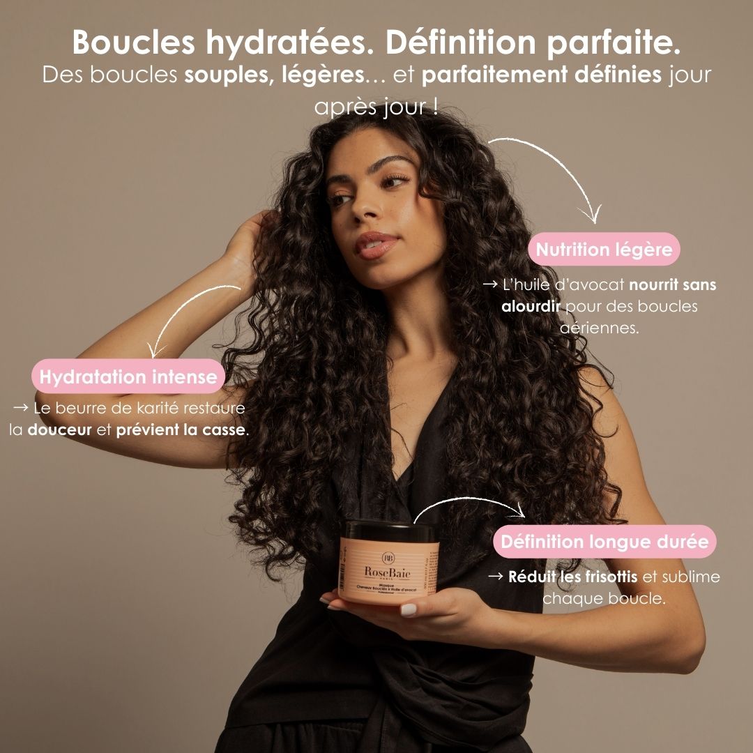 MASQUE CHEVEUX BOUCLÉS HYDRATATION & DÉFINITION