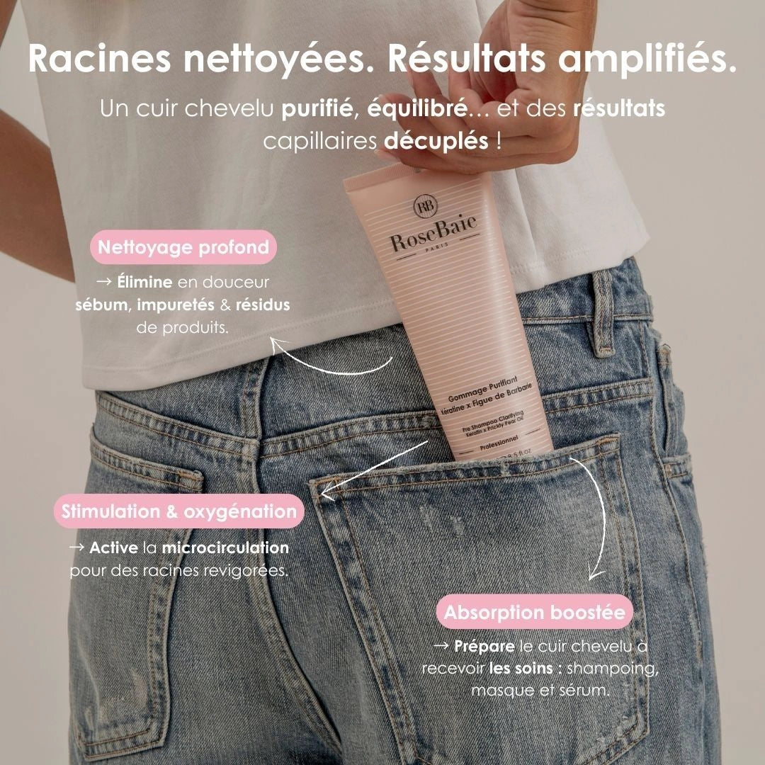 Gommage purifiant Figue de Barbarie & Kératine – Sébo-régulation & Hydratation