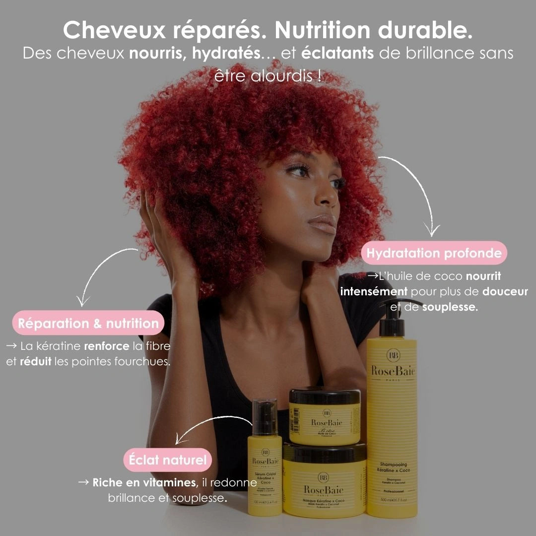 Routine trio Coco & kératine - Nutrition & Hydratation
