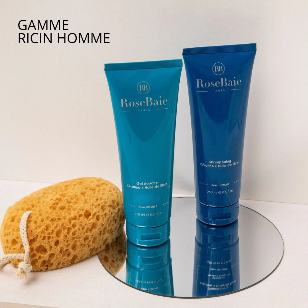 Routine duo pour homme Ricin & Kératine – Pousse & Hydratation