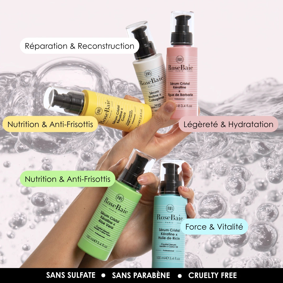 Coffret 5 Sérums Capillaires – Pousse, Hydratation, Réparation, Reconstruction & Éclat