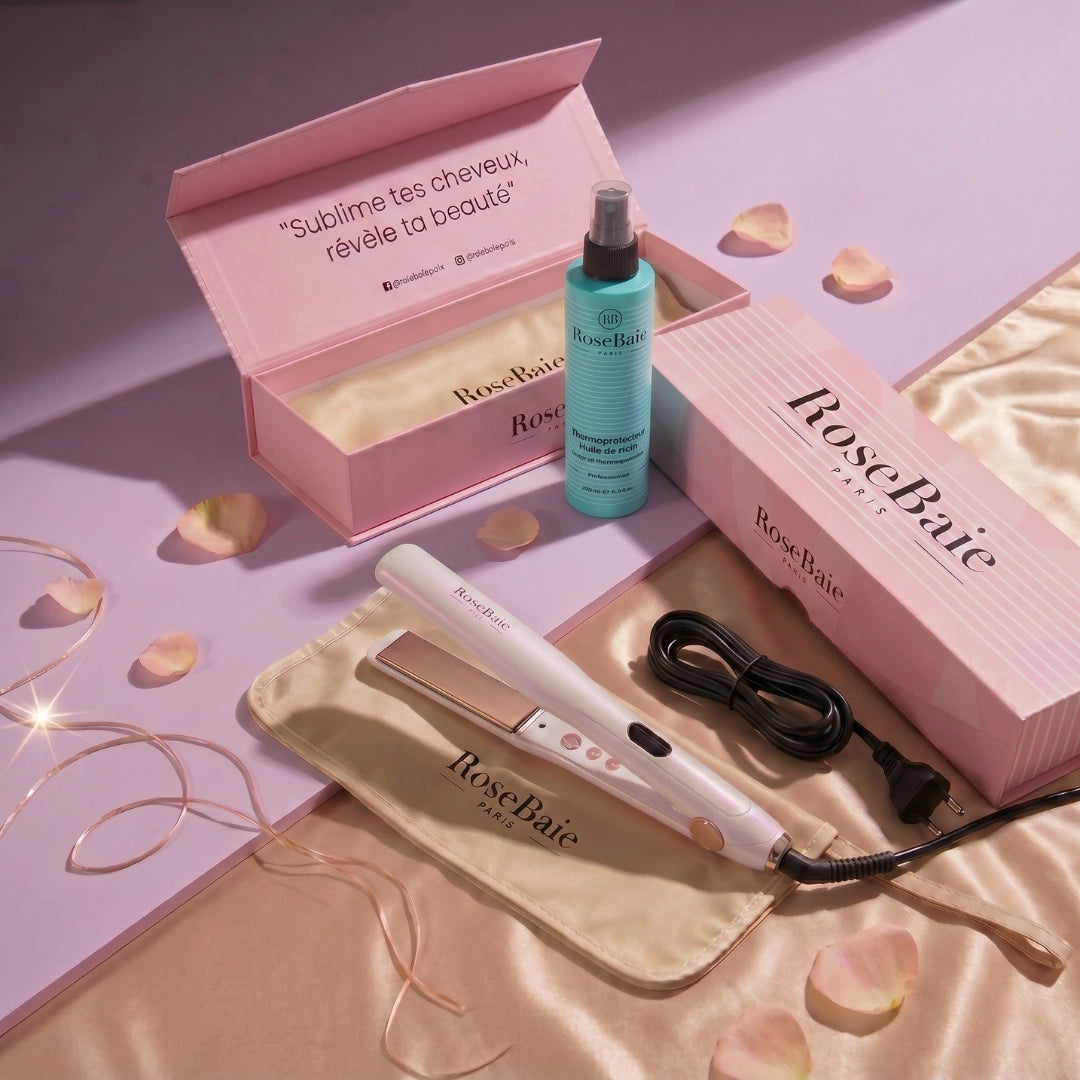 Lisseur Rosebaie Pro Silkmaker - Titane Ionique