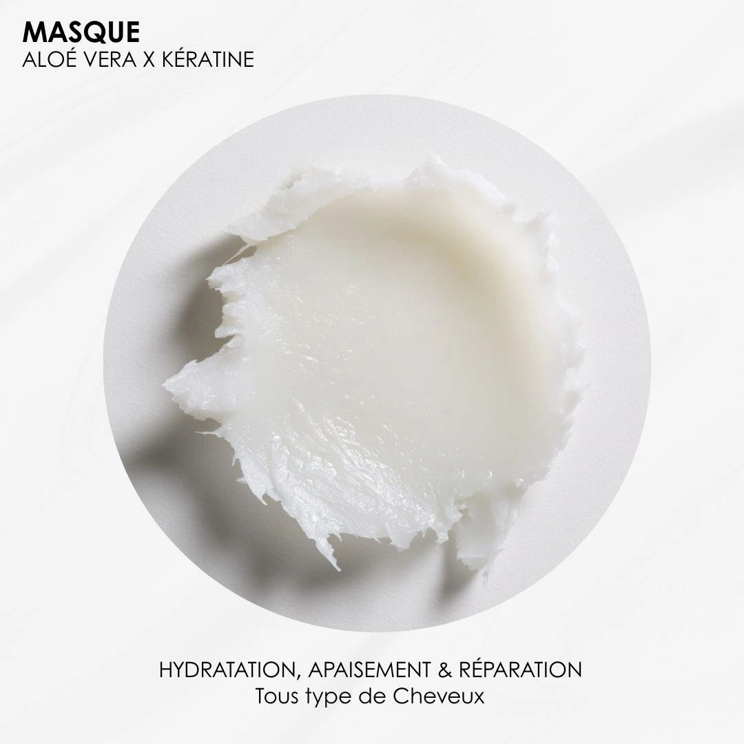 Masque Aloe vera & Kératine – Purification & Hydratation