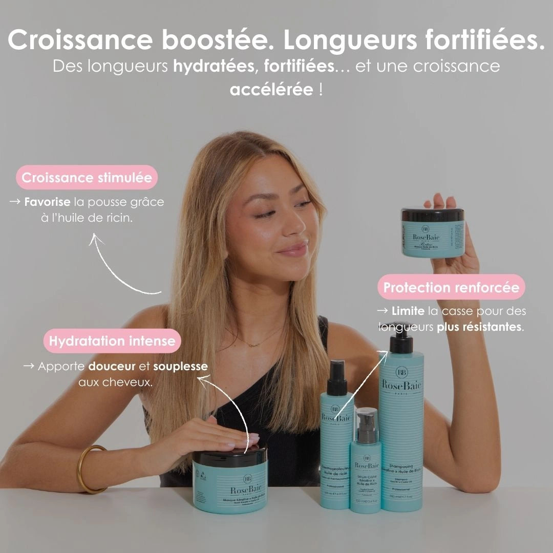 Masque Ricin & Kératine – Pousse & Hydratation