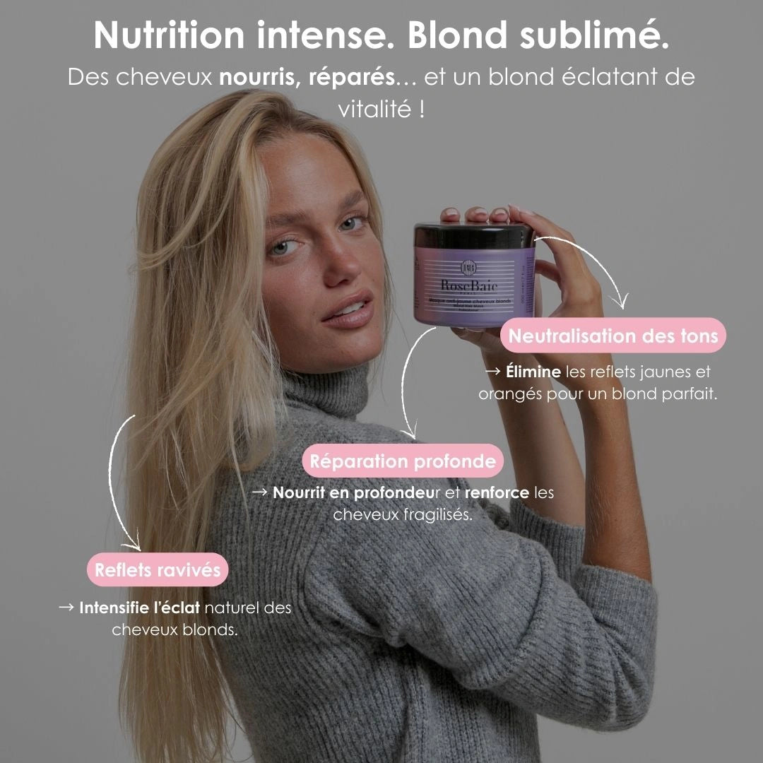 Masque Violet - Anti-reflets pour cheveux blond & blanc