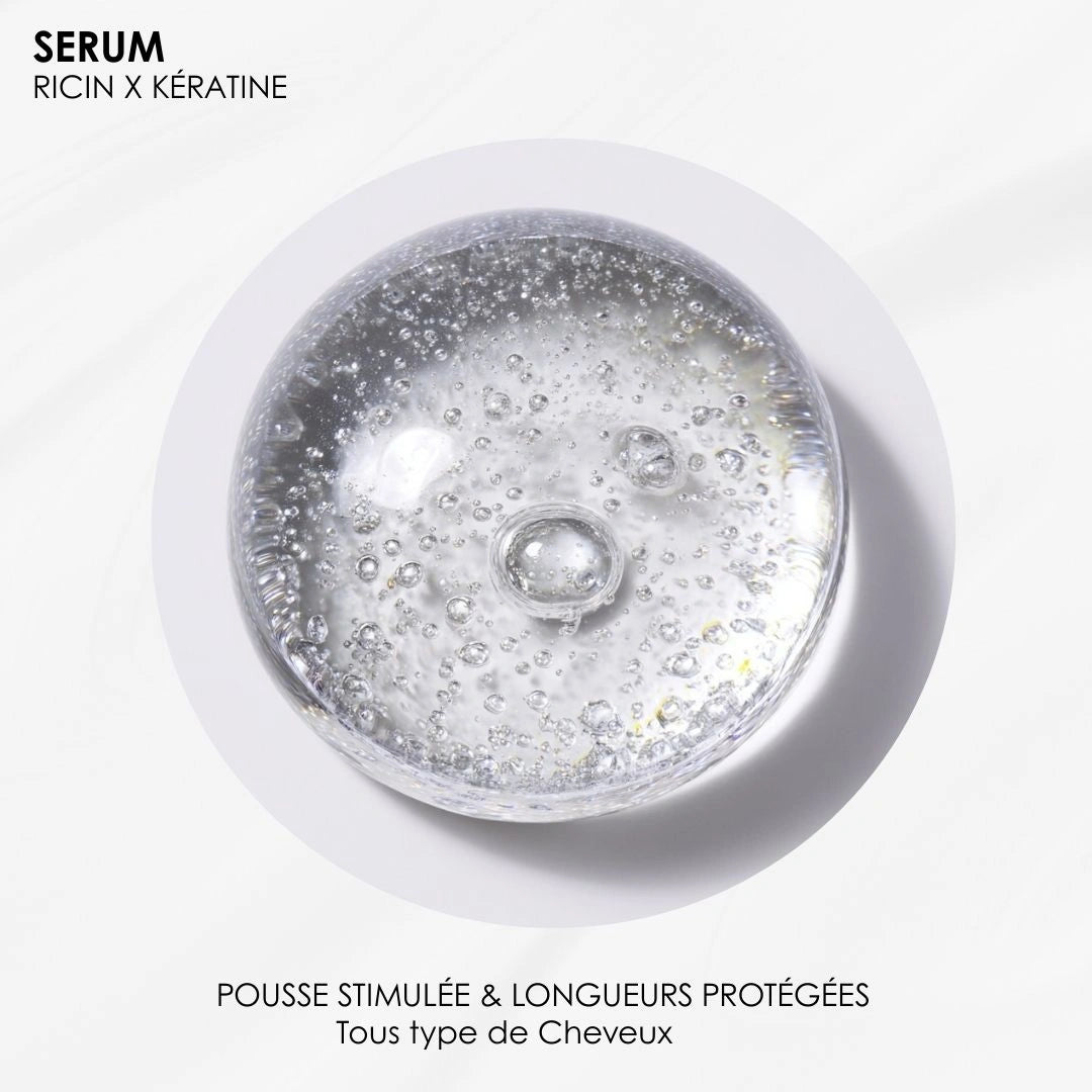 Sérum Ricin & Kératine – Pousse & Hydratation