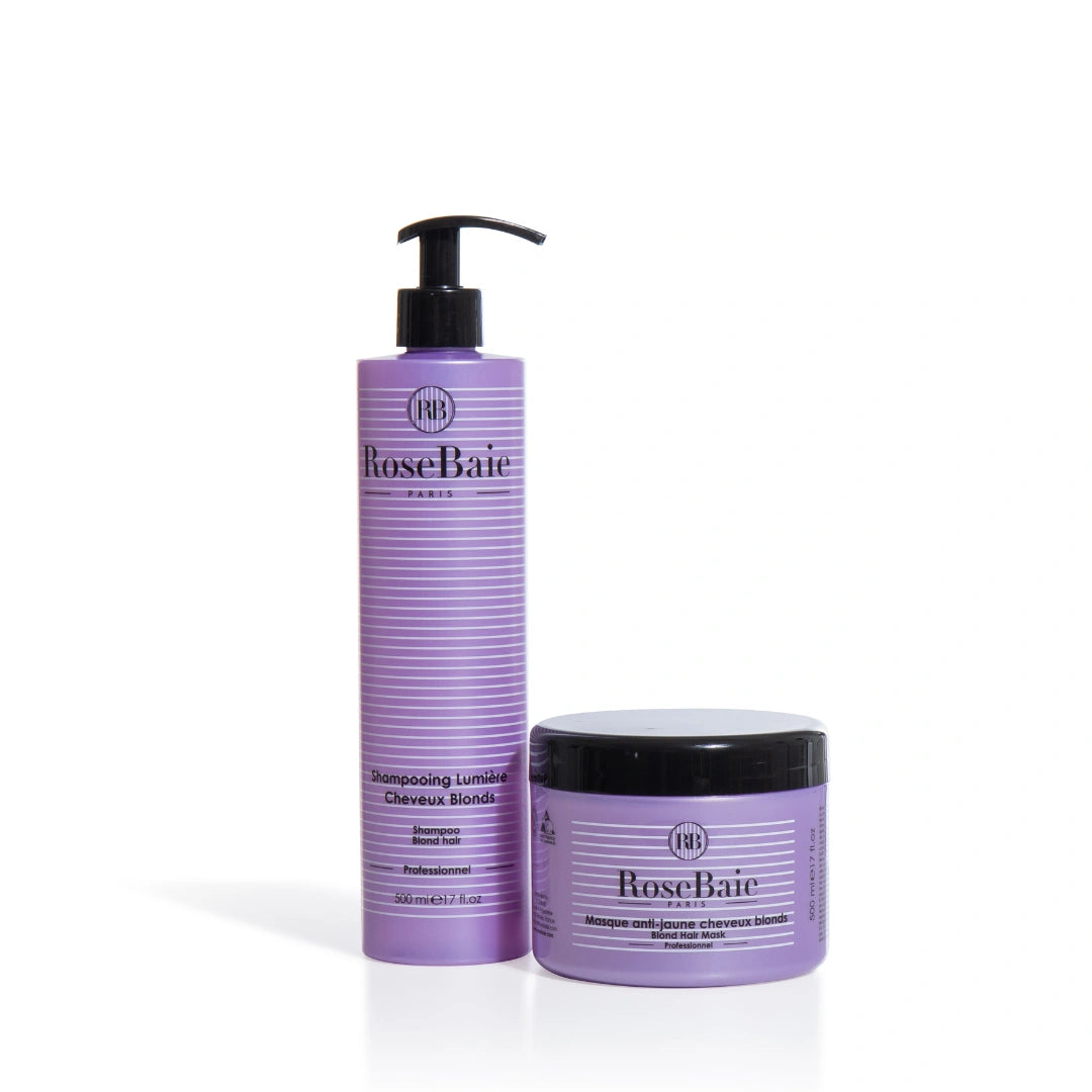Routine duo Lumière - Anti-reflets pour cheveux blonds & blancs