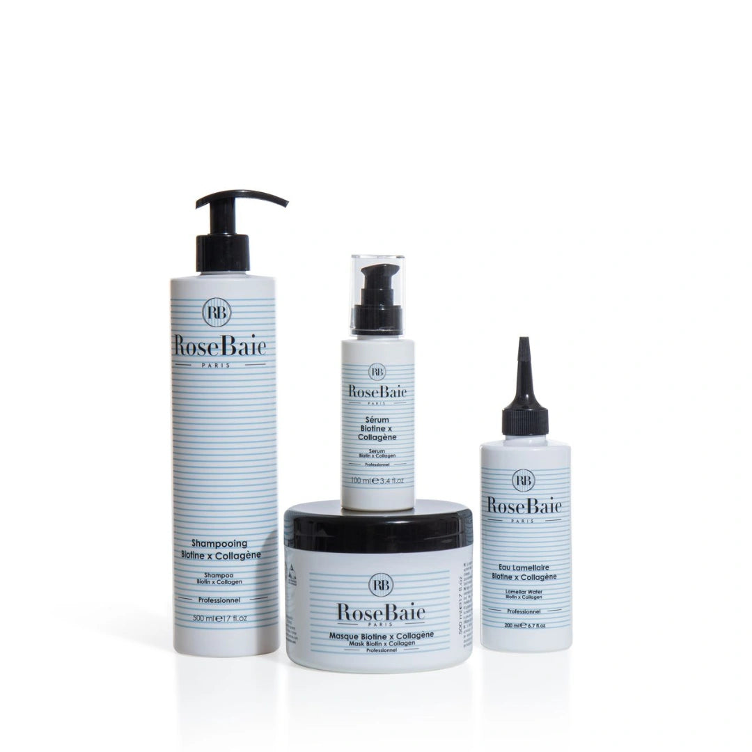 Routine Reconstruction Biotine & Collagène – Cheveux Cassants & Fragilisés
