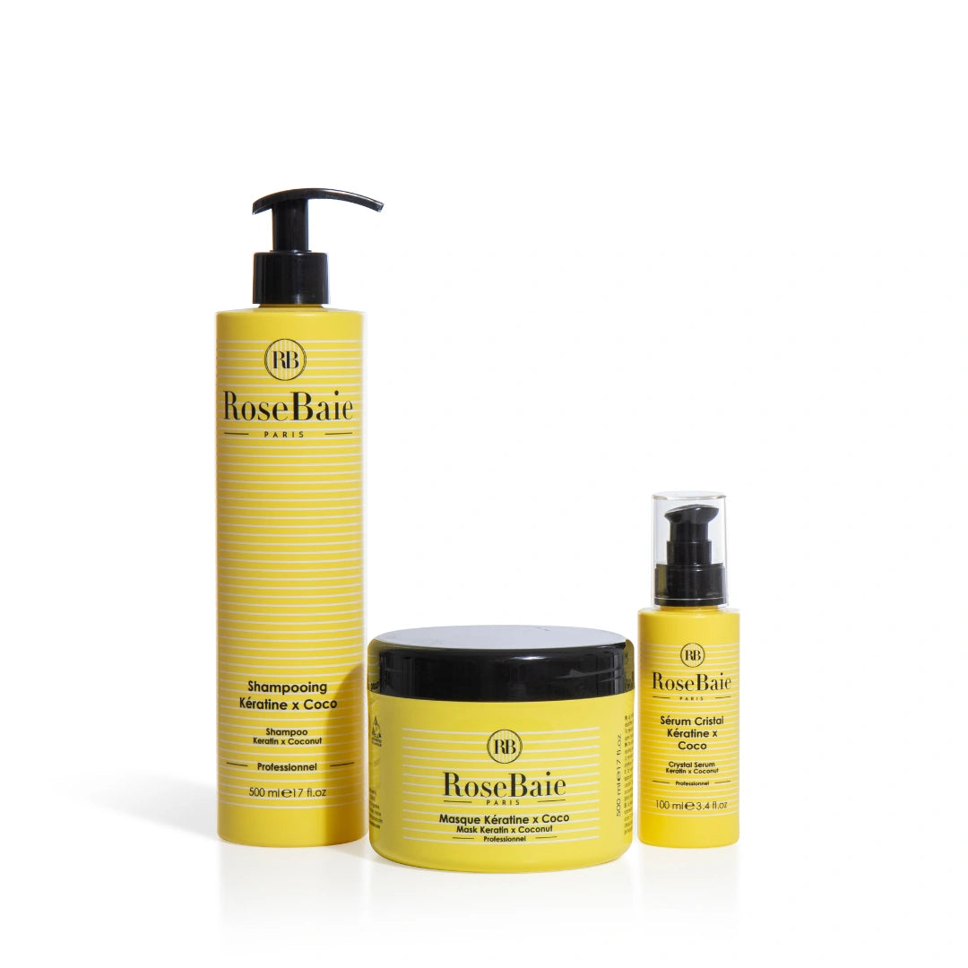 Routine trio Coco & kératine - Nutrition & Hydratation