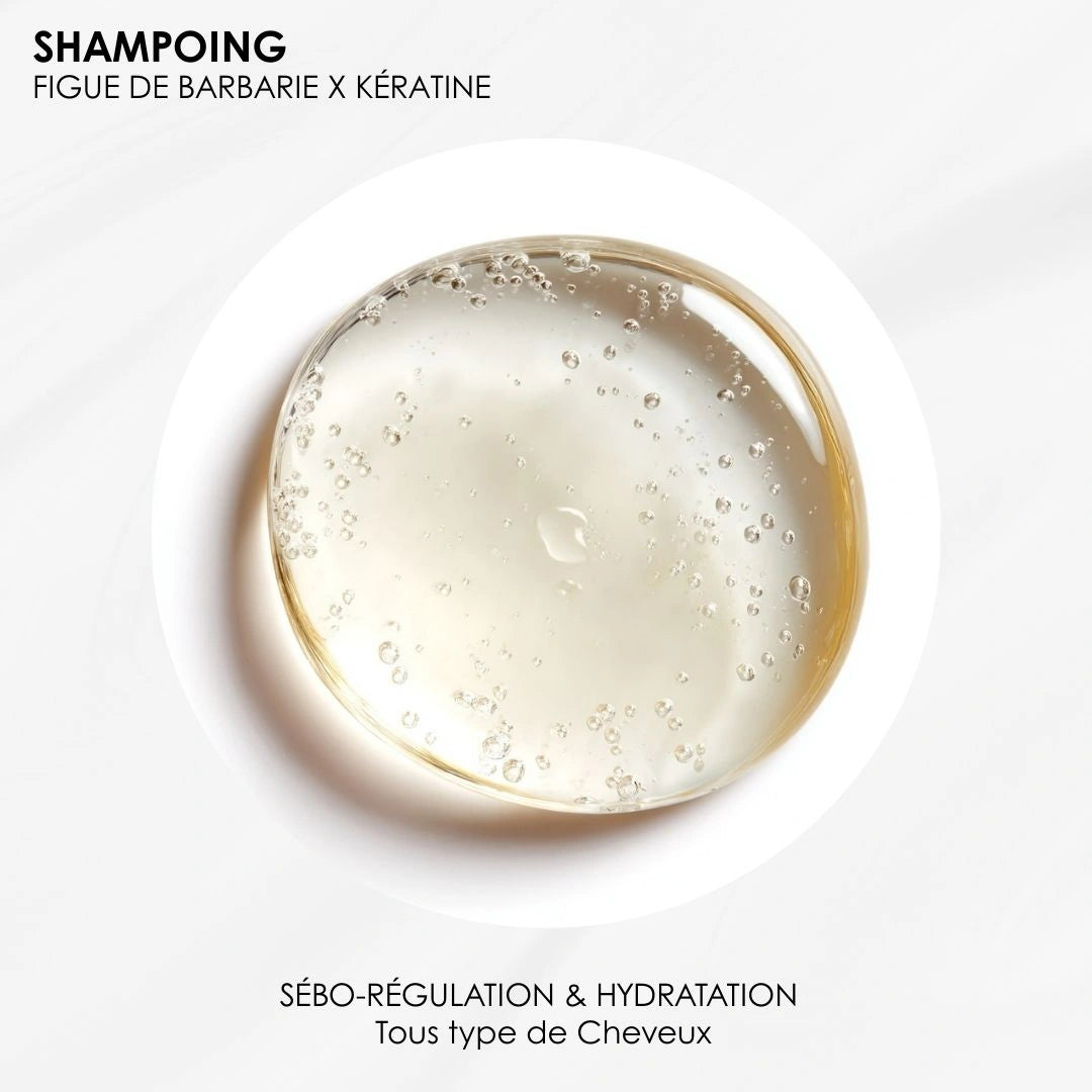 Shampoing Figue de Barbarie & Kératine - Sébo-régulation & Hydratation