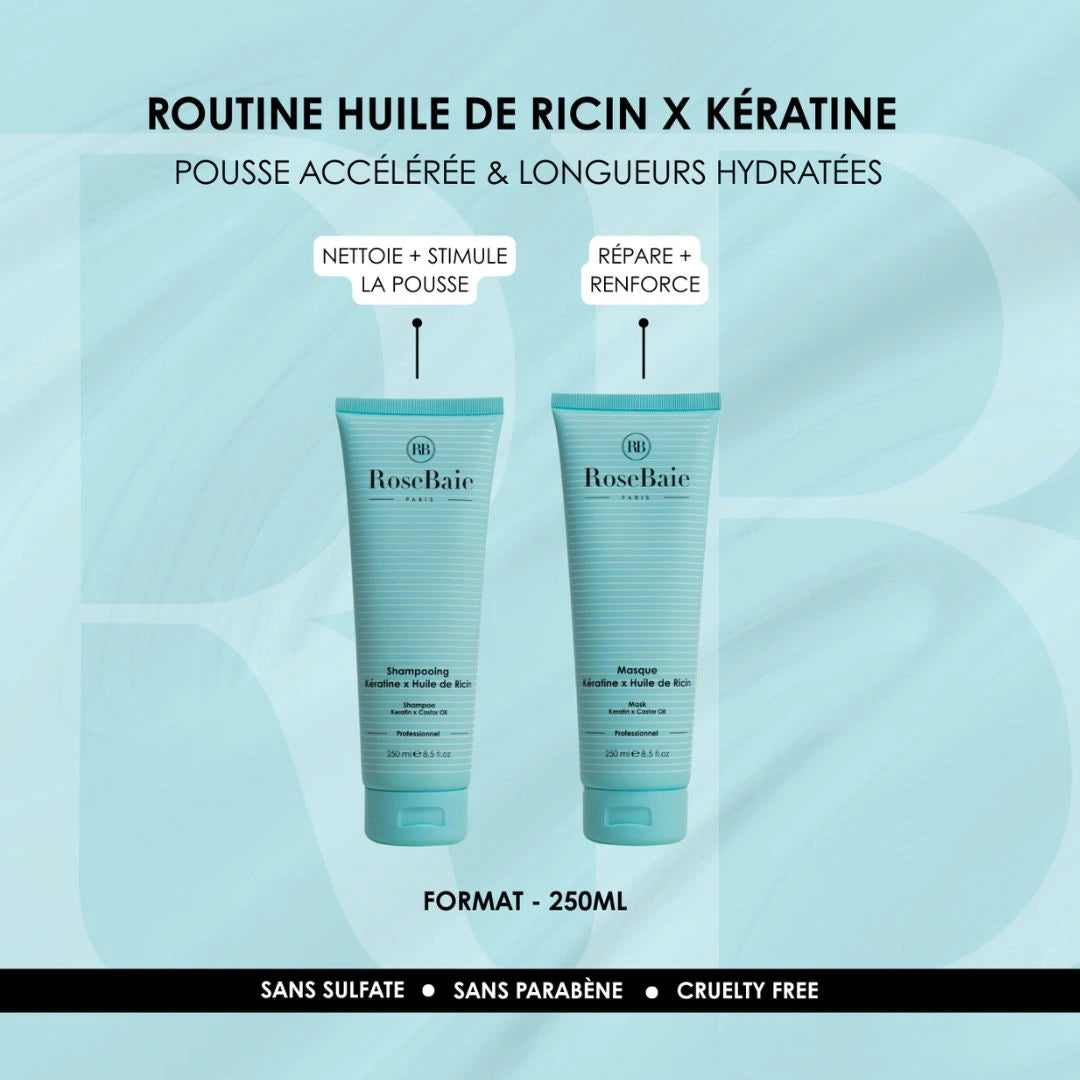 Routine Duo Ricin & Kératine - Pousse & Légèreté pour Cheveux Fins