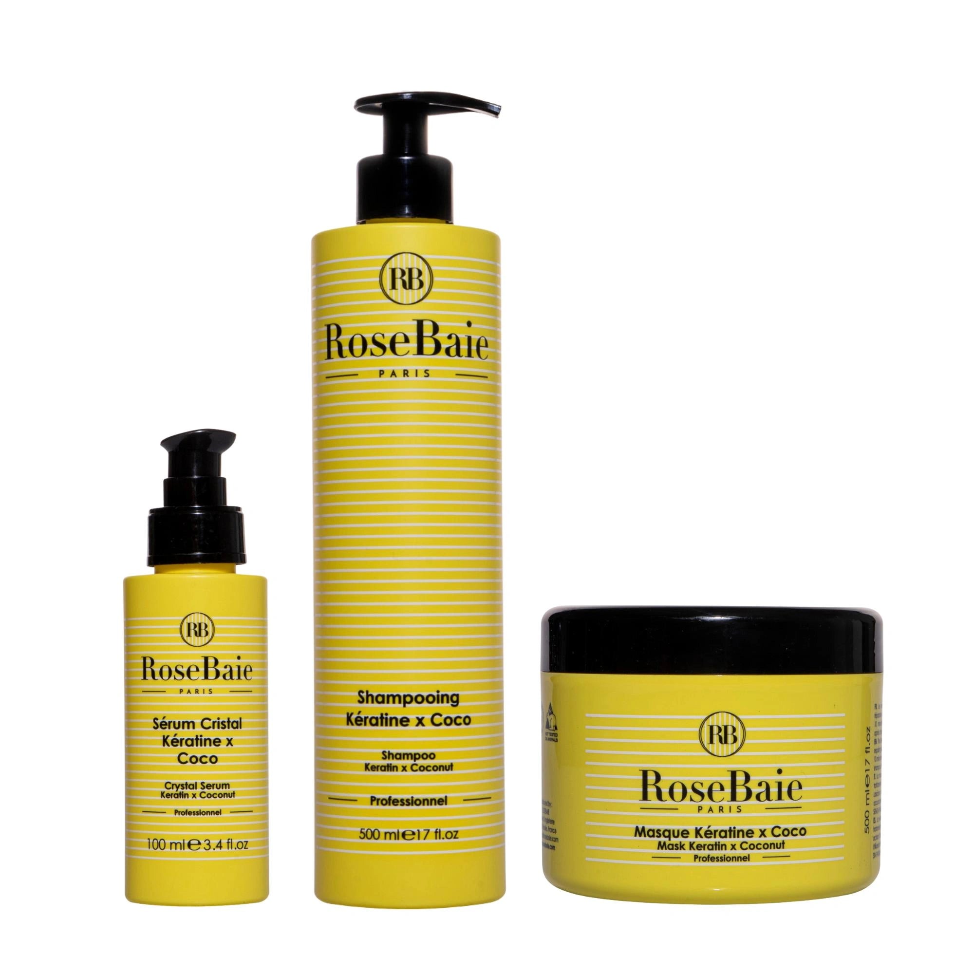 Routine trio Coco & kératine - Nutrition & Hydratation