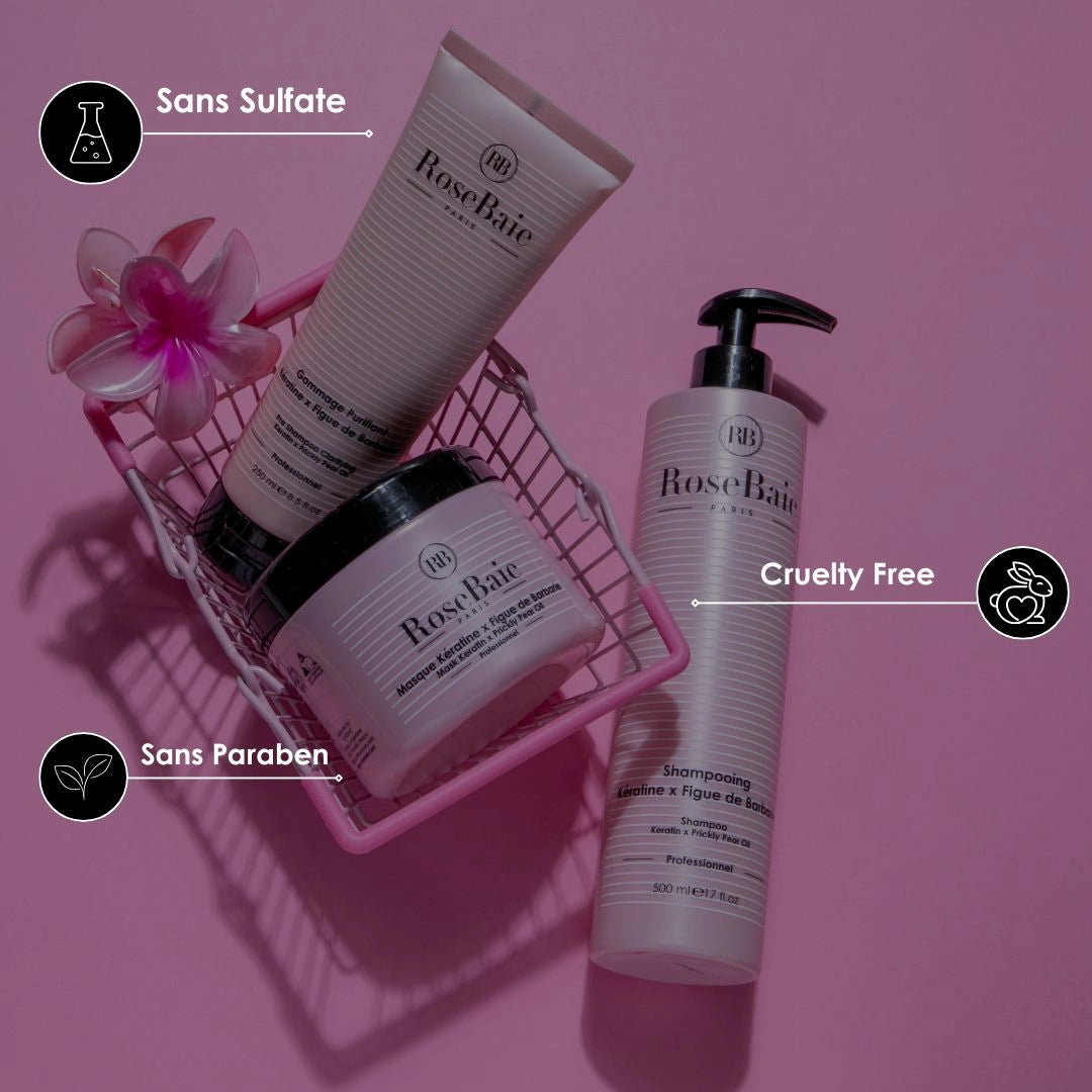 Routine Cuir Chevelu Purifié Figue de Barbarie & Kératine –  Sébo-régulation & Hydratation