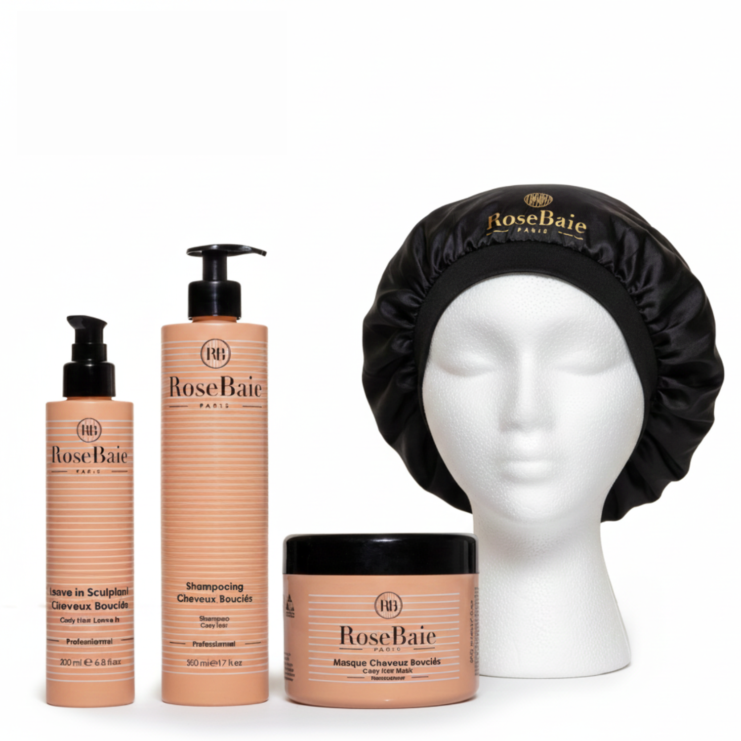 Routine trio spécial cheveux Bouclés - Hydratation & Définition BONNET SOIE OFFERT