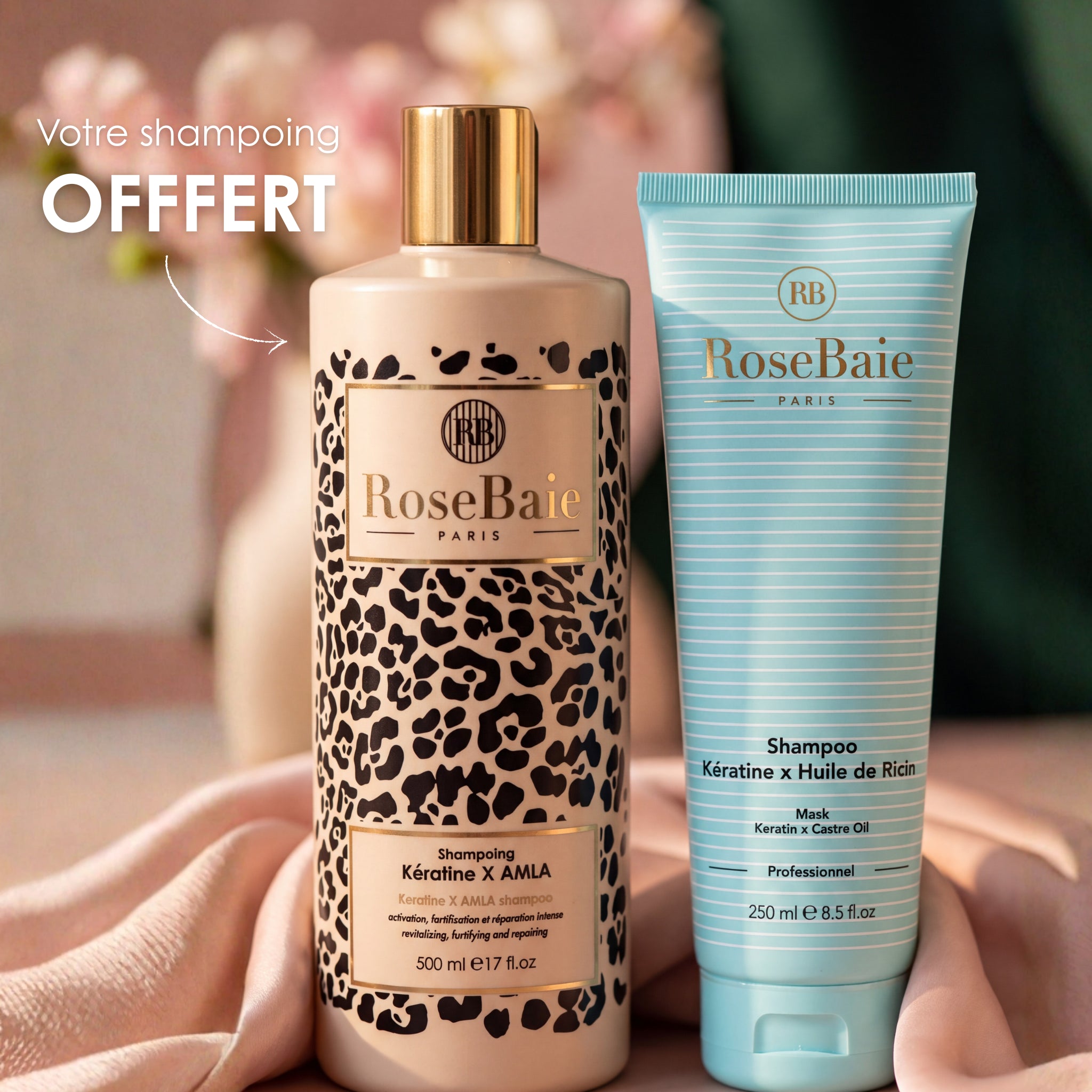 Coffret Rituel Rosebaie – Pousse & Hydratation Ricin & Kératine