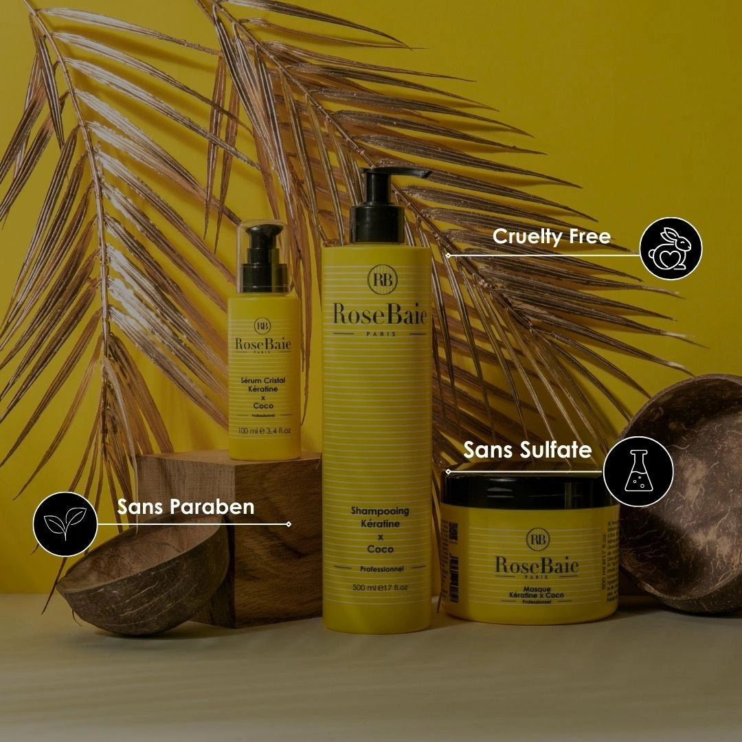 Routine trio Coco & kératine - Nutrition & Hydratation