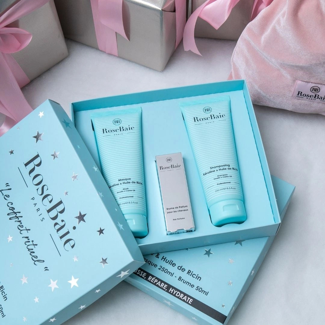 Coffret Rituel Rosebaie – Pousse & Hydratation Ricin & Kératine