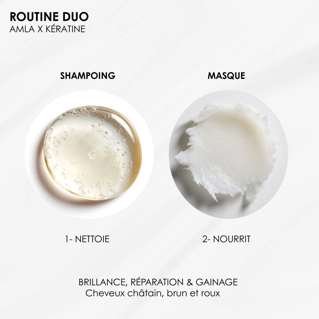 Routine Premium duo Amla & Kératine - Brillance & gainage