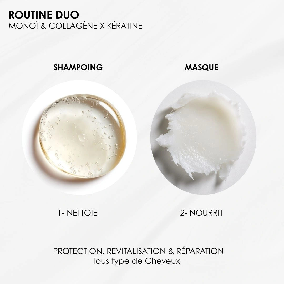 Routine duo Monoï & Collagène – Protection & Revitalisation