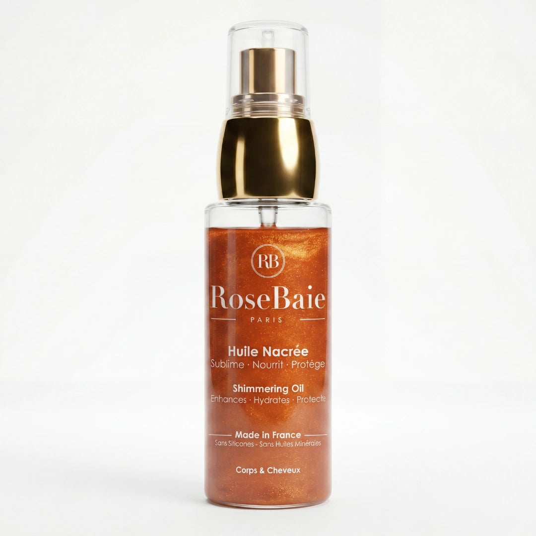 Huile Nacrée Protection & Brillance Bronze - Soins Corps Cheveux