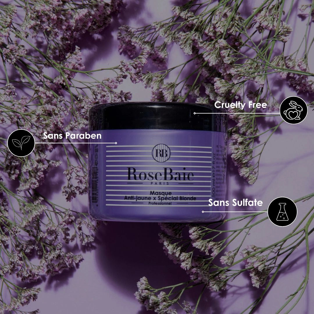 Masque Violet  - Anti-reflets pour cheveux blond & blanc