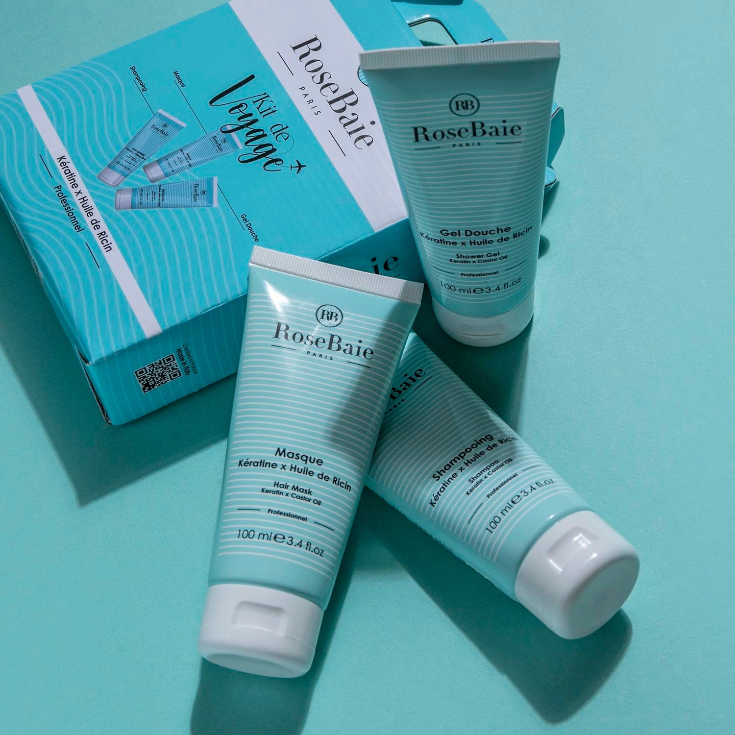 Kit voyage Ricin & Kératine – Pousse & Hydratation