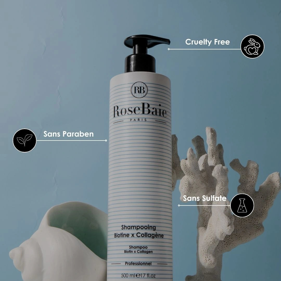SHAMPOING BIOTINE ET COLLAGÈNE REPARATION, POUSSE & RECONSTRUCTION