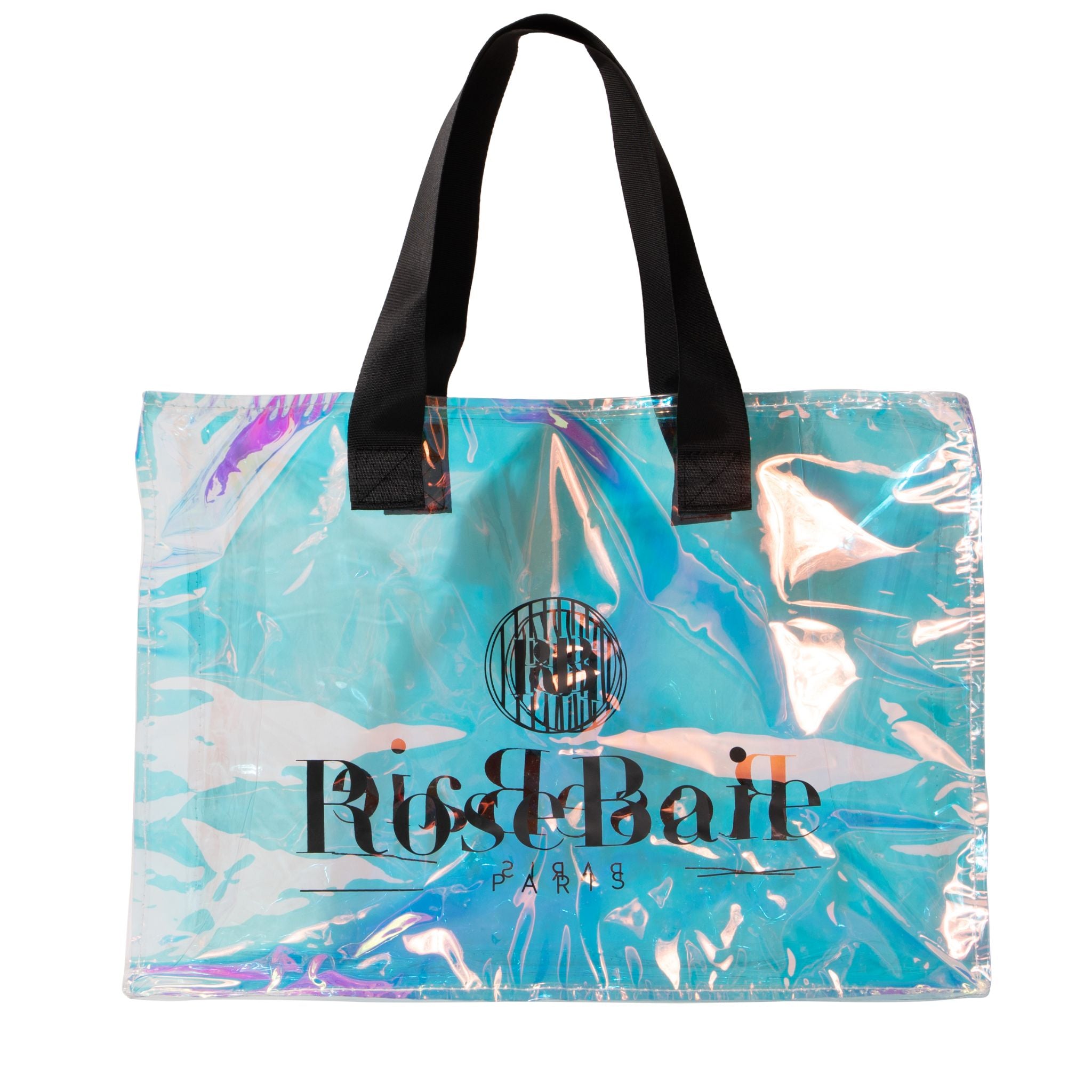 SAC DE PLAGE TRANSPARENT ROSEBAIE – HOLOGRAPHIQUE & ULTRA-PRATIQUE