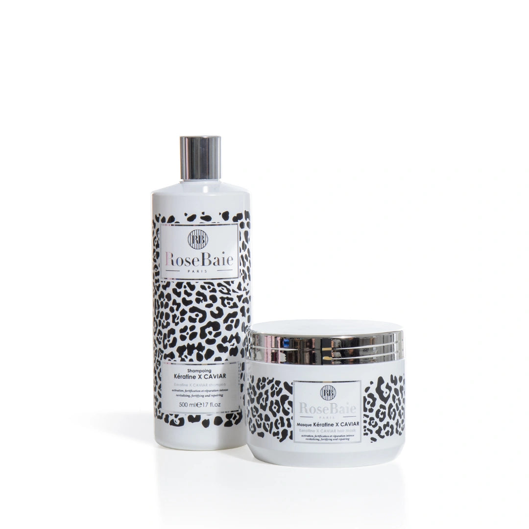 Routine Premium duo Caviar & Kératine - Anti-âge, réparation intense
