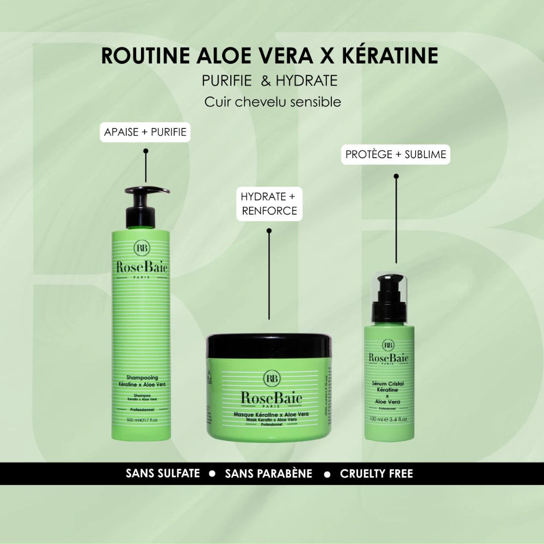 Routine Aloe Vera – Purification & apaisement du cuir chevelu