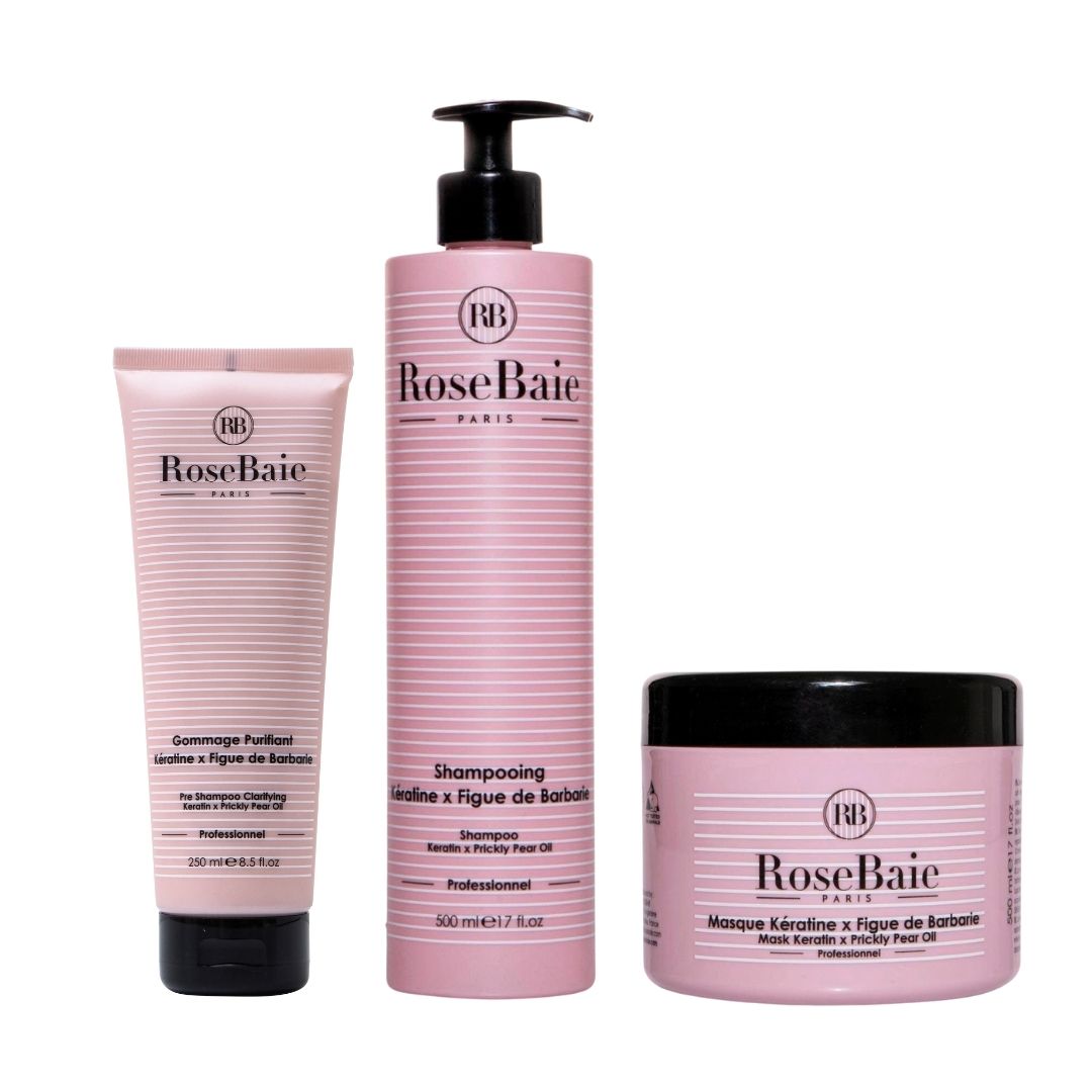 Routine Cuir Chevelu Purifié – Figue de Barbarie & Kératine – Hydratation & Réparation