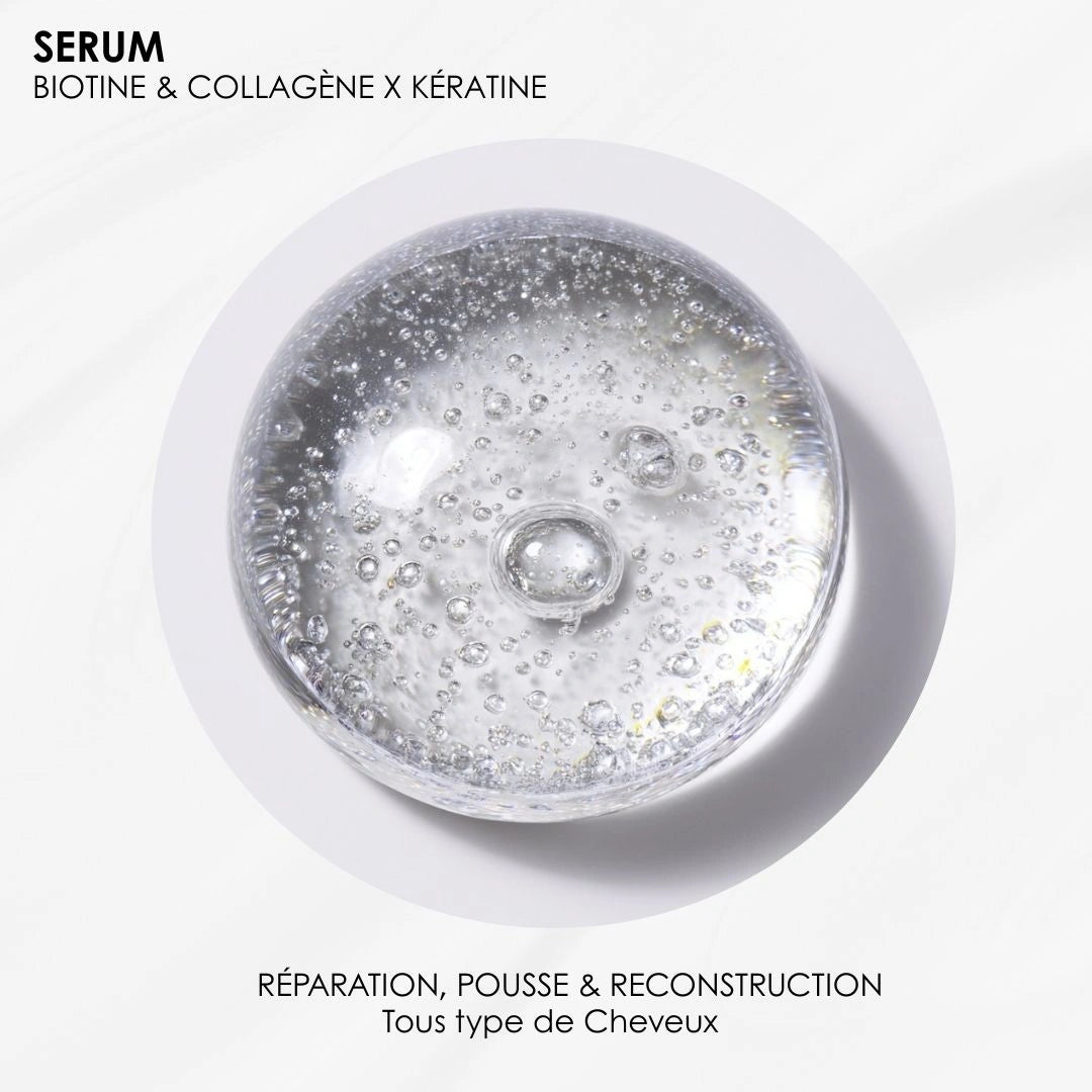 Sérum Biotine & Collagène - Réparation, pousse, reconstruction