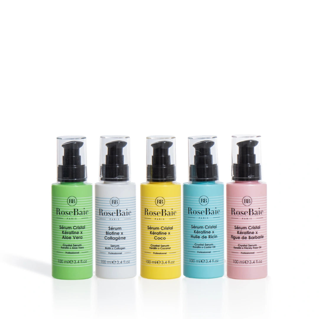 Coffret 5 Sérums Capillaires – Pousse, Hydratation, Réparation, Reconstruction & Éclat