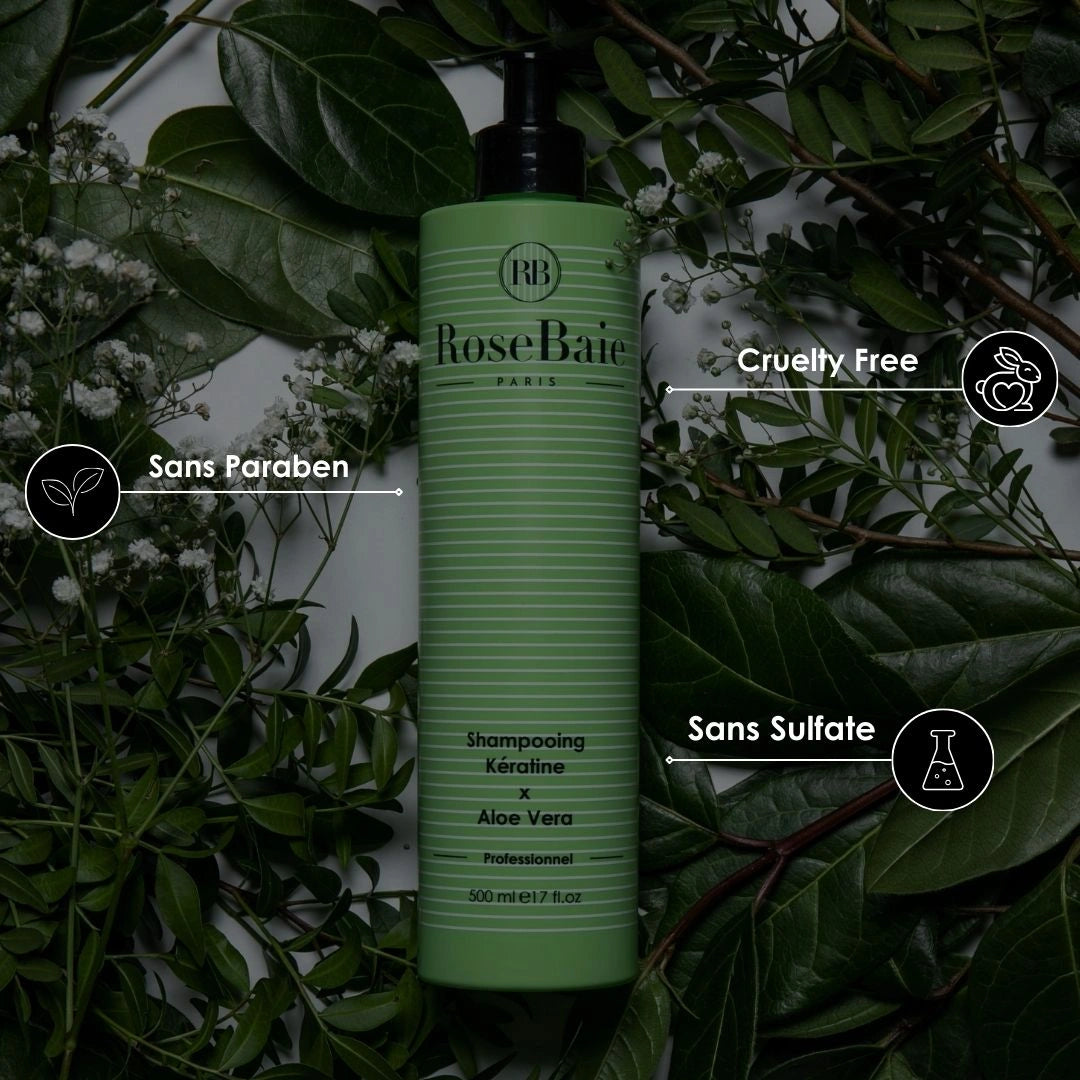 Shampoing Aloe vera & Kératine – Purification & Hydratation