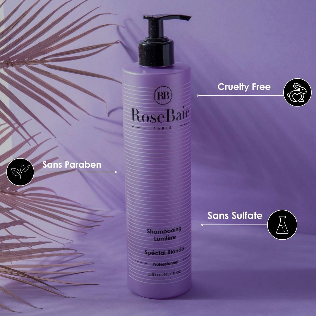 Shampoing Lumière - Anti-reflets pour cheveux blond & blanc
