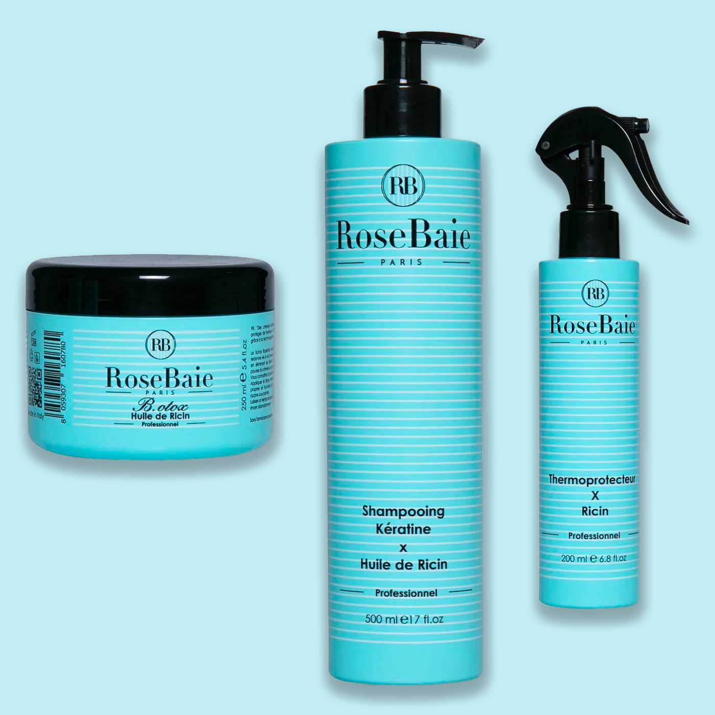 Ricin oil trio B.OTOX Shampoo & Thermoprotector